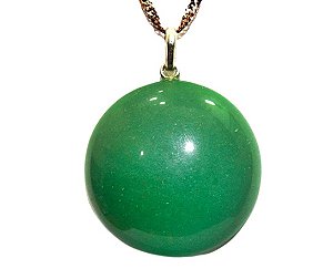 05 Pingente Cabochão Disco Quartzo Verde Pino Prata 950 Atacado