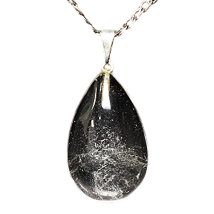 03 Pingente Gota Cristal Quartzo Comum Montagem Pino Prateado Atacado