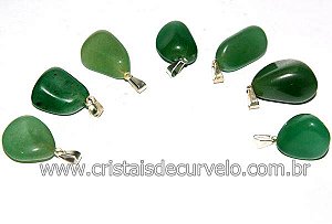 Colar Pedrinha Quartzo Verde Montagem Pino Prata 950