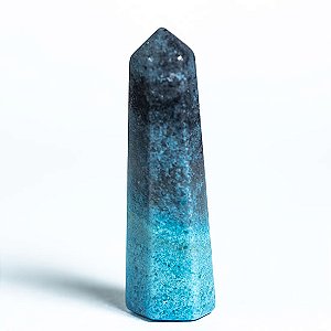 01 Mini Pontinha Trolita Azul Pedra Natural 30 a 45mm