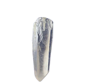 01 Mini Pontinha Cristal Lemuria Furado por Cima Para Pingente Média 40mm