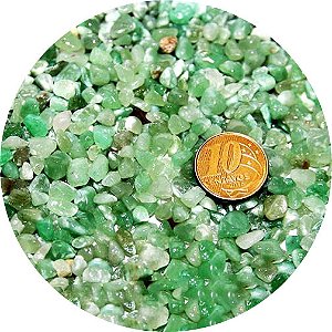 Quartzo Verde Rolado Miúdo Pacote 500g Para Orgonite