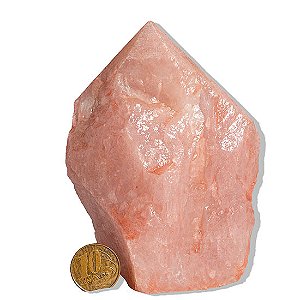02 Cristal Rosa Pé e Bico Serrado 300 a 400g Aprx 8cm Tipo B