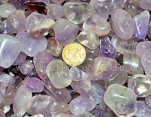 1kg Ametista Rolado Pedra Natural M 20 a 35 mm Classe C