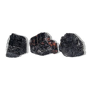 03 Turmalina Preta Pedra Natural 80 a 90g Média 6cm Tipo B Atacado