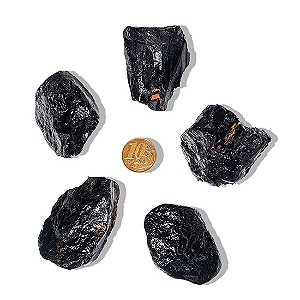 05 Turmalina Preta Pedra Natural 70 a 80g Média 6cm Tipo B Atacado