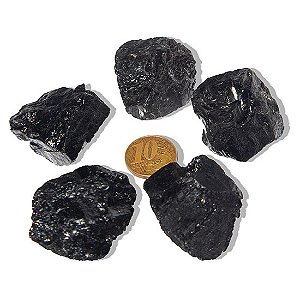 05 Turmalina Preta Pedra Natural 30 a 50g Média 4cm Tipo B Atacado