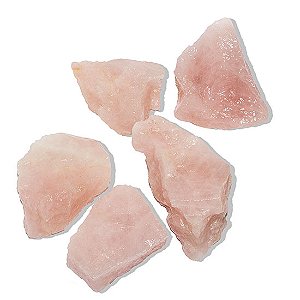 03 Cristal Rosa Pedra Bruto 100 a 200g Média 5 a 10cm Tipo B