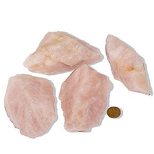10 Cristal Rosa Pedra Bruto 300 a 400g 10 a 15cm Tipo B
