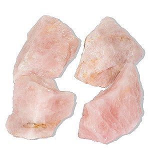05 Cristal Rosa Pedra Bruto 400 a 500g Média 5 a 10cm Tipo B