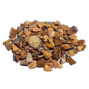 0,2 Kg Cascalho Polido Jaspe Monet Natural 10 a 20mm Tipo A