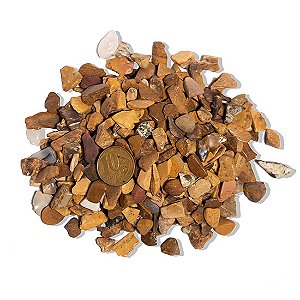 0,2 Kg Cascalho Polido Jaspe Monet Natural 5 a 10mm Tipo A