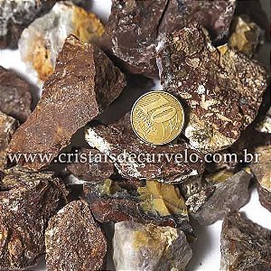 01 Kg Cascalho Bruto Calcedônia Mosaico  10 a 70mm Tipo B