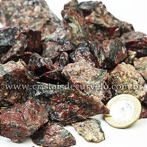 01 Kg Cascalho Bruto Unakita Brasileira 10 a 70mm Tipo B