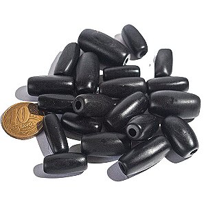 10 Barril Furado Longitudinal Pedra Basalto 20mm Tipo B