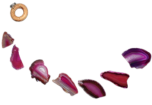03 Mensageiro dos Ventos Chapas de Ágata Rosa Paz e Calma