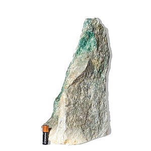 01 Jadeita Pedra Pé Serrado Natural 8,95Kg 32cm Tipo B