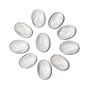 10 Cabochao Oval pra Pingente Pedra Cristal Opalado Lapidado Calibrado 12 x 17mm