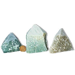 10 Quartzo Verde Pedra Pé e Bico Serrado 200 a 300g Tipo B