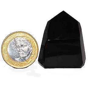 05 Ponta Obsidiana Negra 30 a 40 mm Pequena Pedra Lava Vulcanica