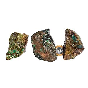 05 Malaquita Pedra Bruto Natural 100 a 150g 7 a 10cm Tipo C