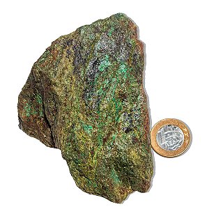 05 Malaquita Pedra Bruto Natural 450 a 500g 10 a 15cm Tipo C