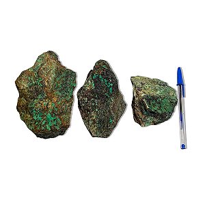 10 Malaquita Pedra Bruto Natural 600 a 700g 12 a 16cm Tipo B