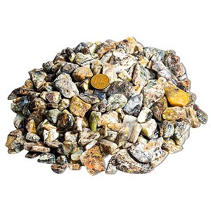 01 Kg Opala Rolada Pedra Natural 20 a 30mm Tipo B