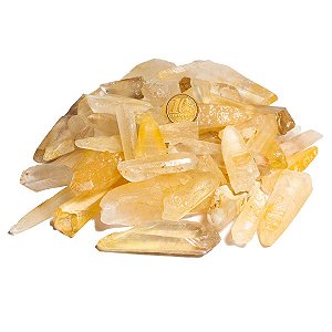 01 Kg Cristal Lemuria Citrinado Ou Semeador Lemuriano