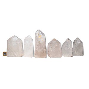 01 Kg Ponta Cristal Lapidado Natural 600g a 1,2Kg Classe B Atacado (Compra Mínima 5 kg)