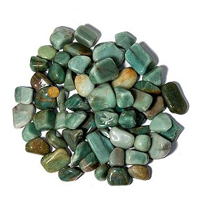 05kg Quartzo Verde Rolado Pedra Natural G 30 a 45mm Tipo C