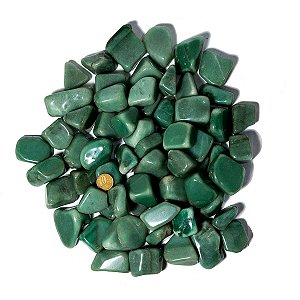 05kg Quartzo Verde Rolado Pedra Natural G 30 a 45mm Tipo B