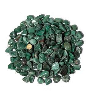 05 Kg Quartzo Verde Rolado Pedra Natural M 20 a 35mm Tipo B