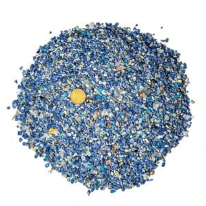1 kg Sodalita Azul Rolado Pedra Natural Areia 3 a 8mm Aprox