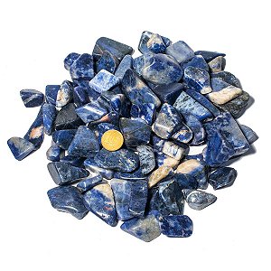 1 kg Sodalita Azul Rolado Pedra Natural M 20 a 35mm Tipo B