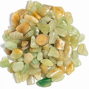 1kg Ônix Verde Rolado Pedra Natural PP Aprox. 5 a 10mm