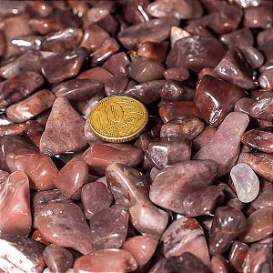 1 kg Aragonita Roxa Rolado Pedra Natural P 10 a 20mm Tipo B