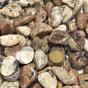 5kg Turmalina No Feldspato Rolado Natural M 20 a 35mm Tipo B