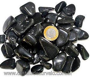 1kg Quartzo Preto Rolado Pedra Natural P 10 a 20mm Tipo C