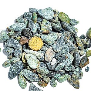 1kg Malaquita Rolado Pedra Natural PP Aprox. 5 a 10mm