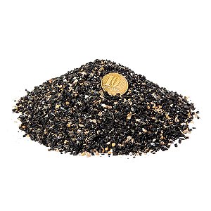 1 kg Turmalina Preta Pedra Grão 4mm Aprox. Para Industria