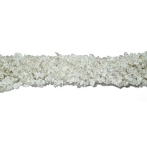 Fio Cascalho Cristal Furado 90 cm Para Fazer Pulseira