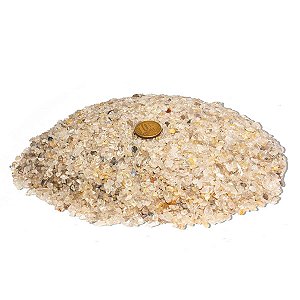 5kg Rutilo Rolado no Quartzo Natural Areia 1 a 5mm Tipo B