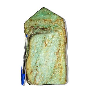 01 Aventurina Verde Pé Bico e Corpo Polido 2,5Kg 23cm Tipo B