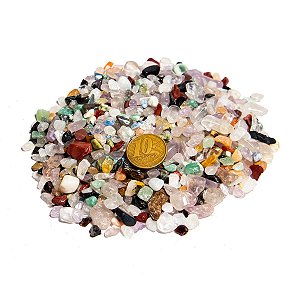 100g Misto Sortido Pedra Rolado Areia 1 a 5 mm Tipo B