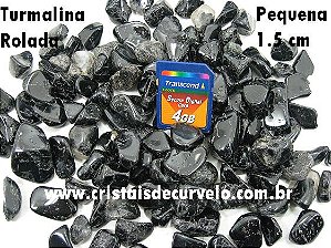 1 kg Turmalina Preta Rolado Pedra Natural M 20 a 35mm Tipo A