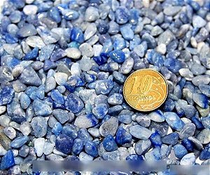 1kg Quartzo Azul Rolado Pedra Natural Areia 3 a 8 mm