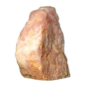 Cristal Rosa Pedra Pé Serrado Natural 350Kg 90cm Classe A