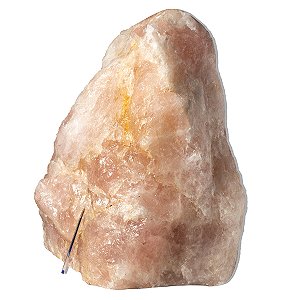 Cristal Rosa Pedra Pé Serrado Natural 138Kg 63cm Classe B