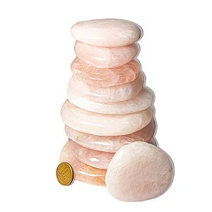 01 kg Massageador Tipo Seixo Quartzo Rosa Pedras Comuns